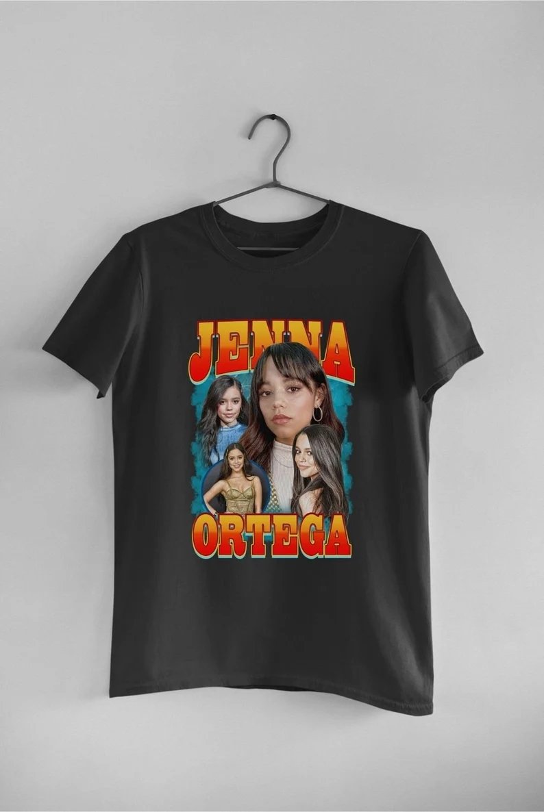 Vintage Jenna Ortega Gift For Women and Men Fans 90s Graphic Tee Wednessday