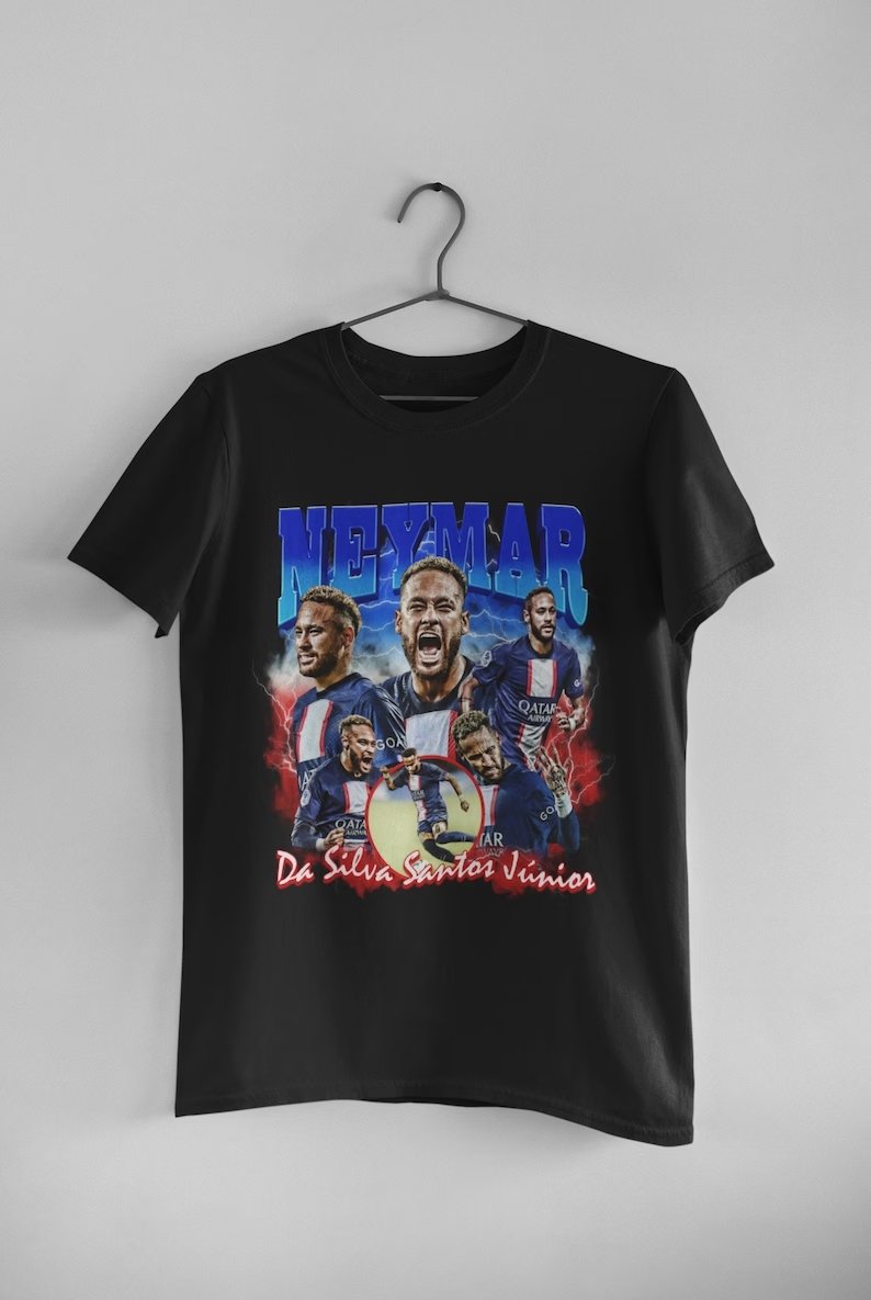 World Cup 2022 - Neymar Jr Brazil 90's Vintage Bootleg T-Shirt