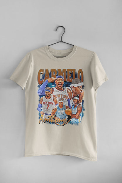 Carmelo Anthony On New York Knicks T-shirt