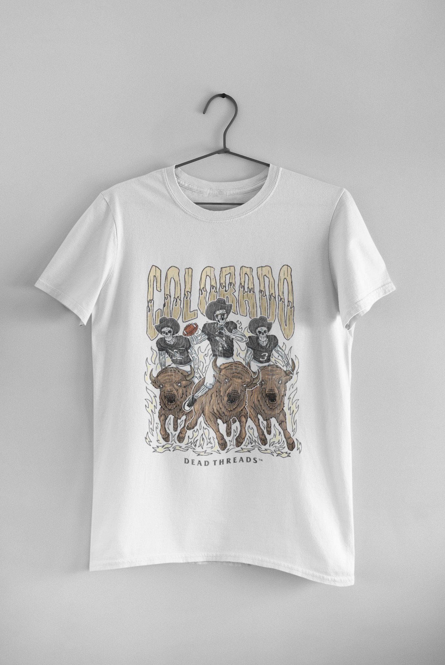 Colorado Football Skeleton - Unisex t-shirt - Modern Vintage Apparel