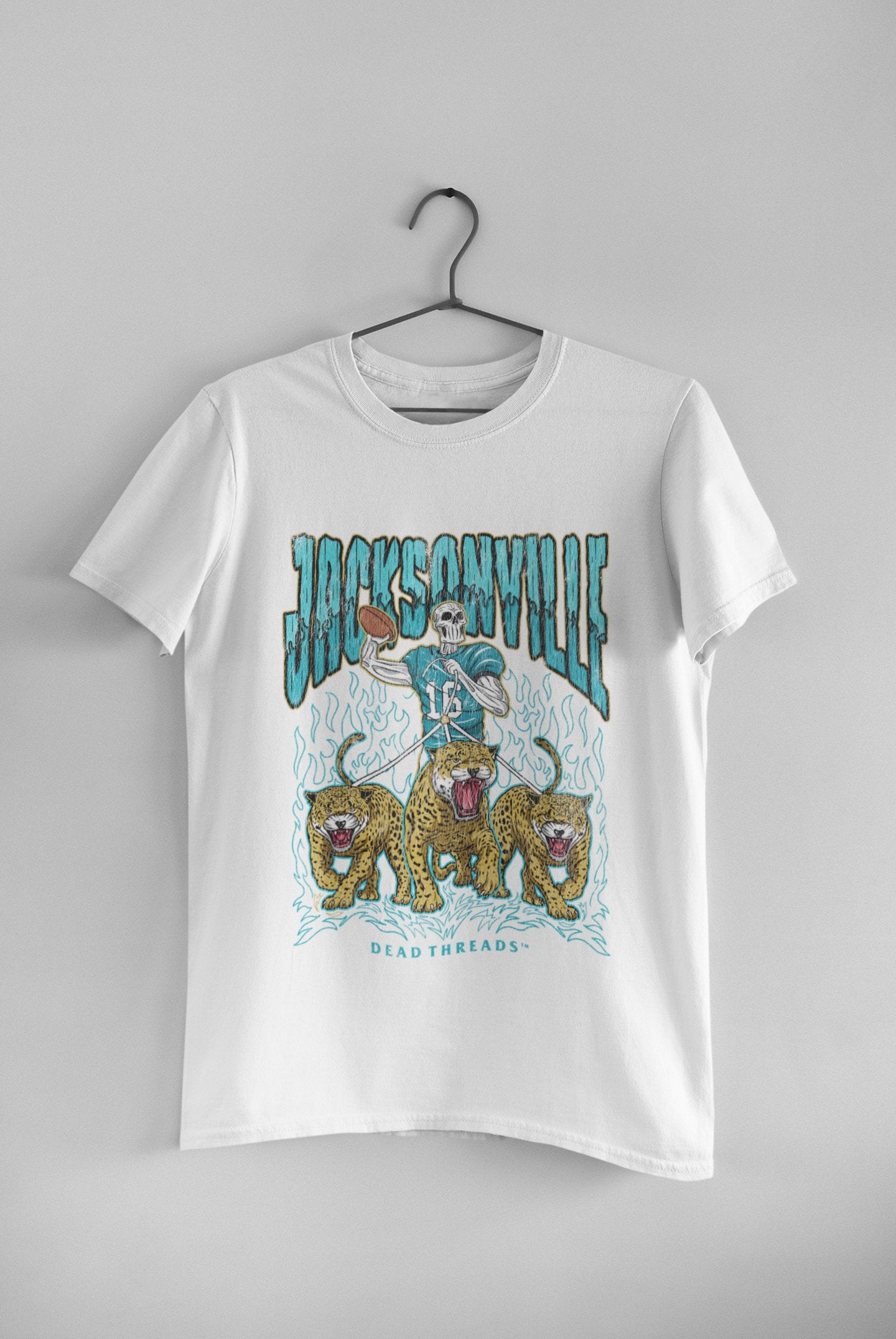Jacksonville Football Skeleton - Unisex t-shirt - Modern Vintage Apparel