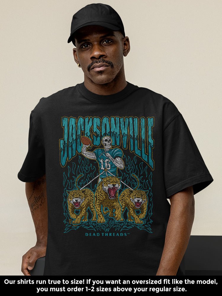 Jacksonville Football Skeleton - Unisex t-shirt - Modern Vintage Apparel
