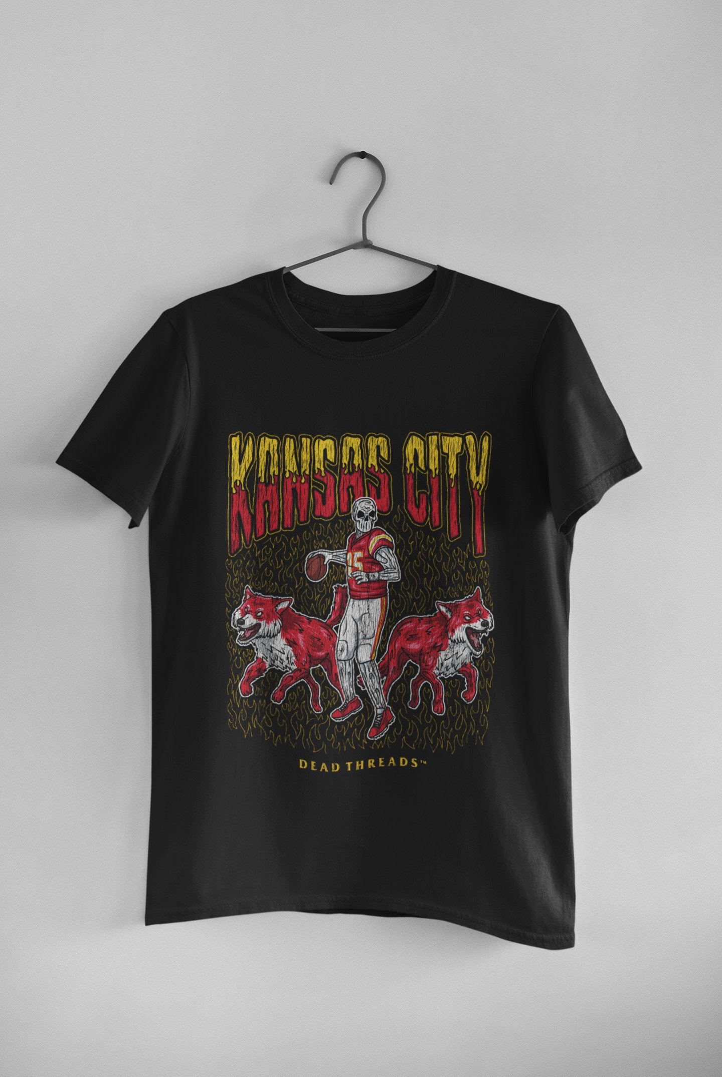 Kansas City Skeleton - Unisex t-shirt - Modern Vintage Apparel