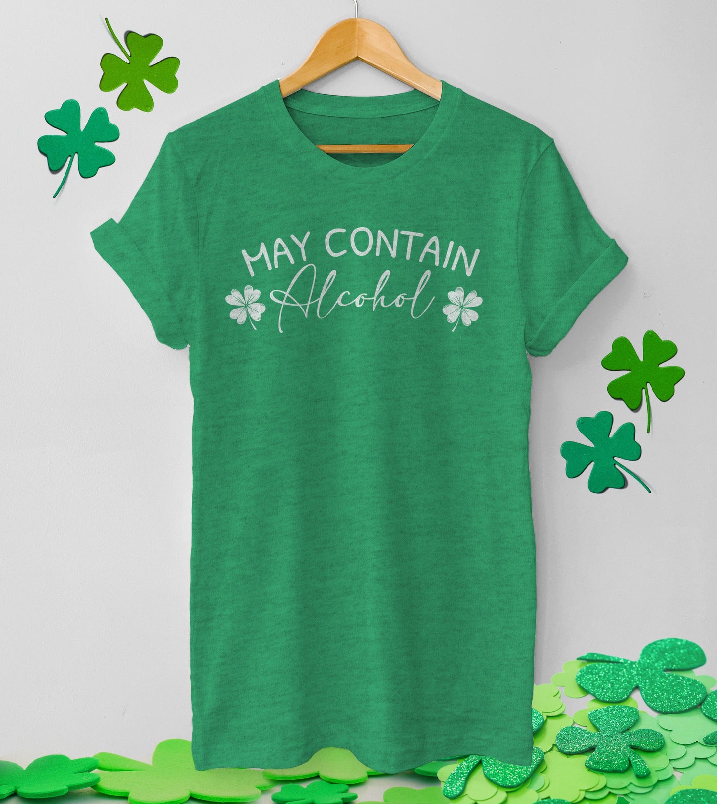 May Contain Alcohol St Patricks - Unisex t-shirt - Modern Vintage Apparel