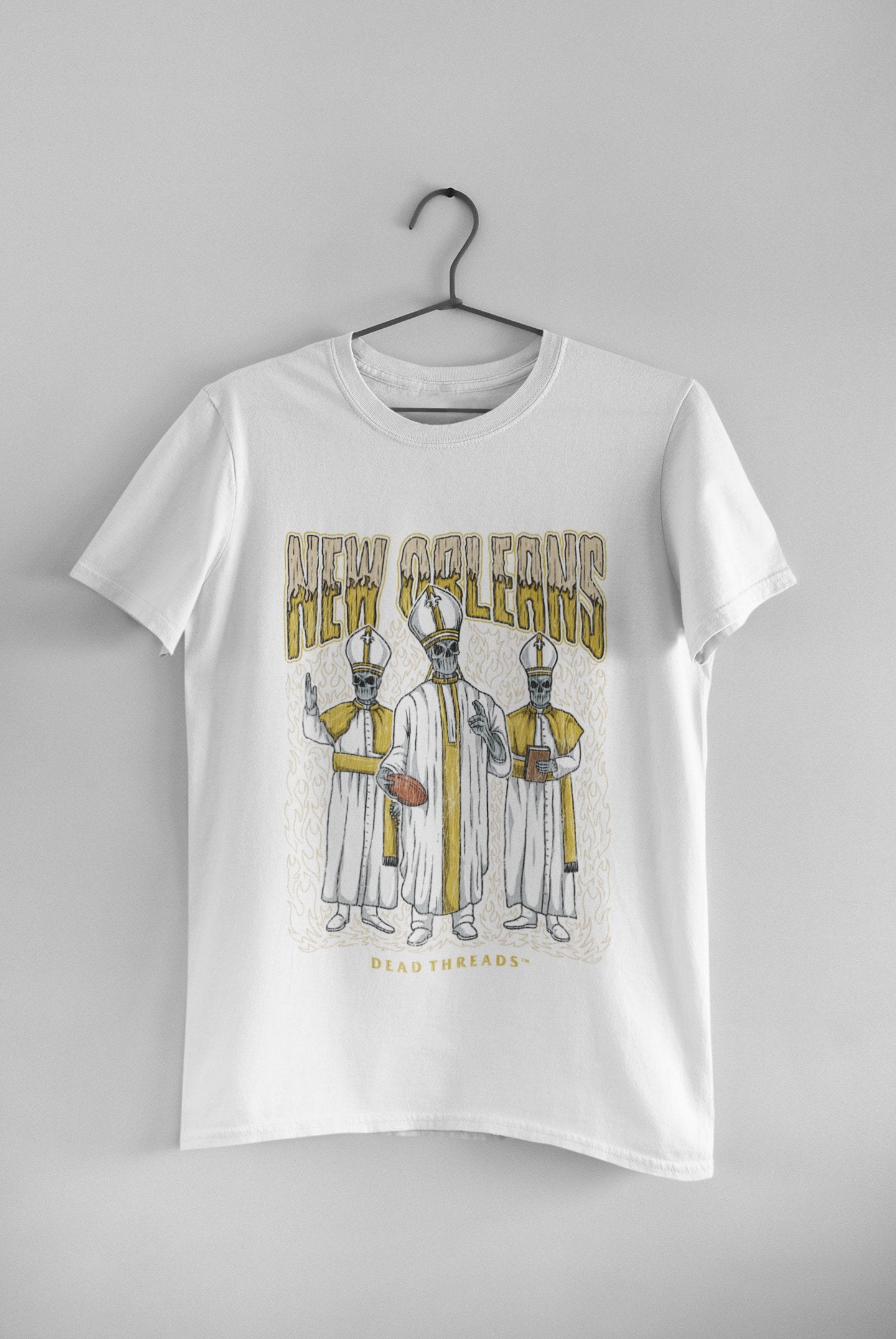 New Orleans Football Skeleton - Unisex t-shirt - Modern Vintage Apparel