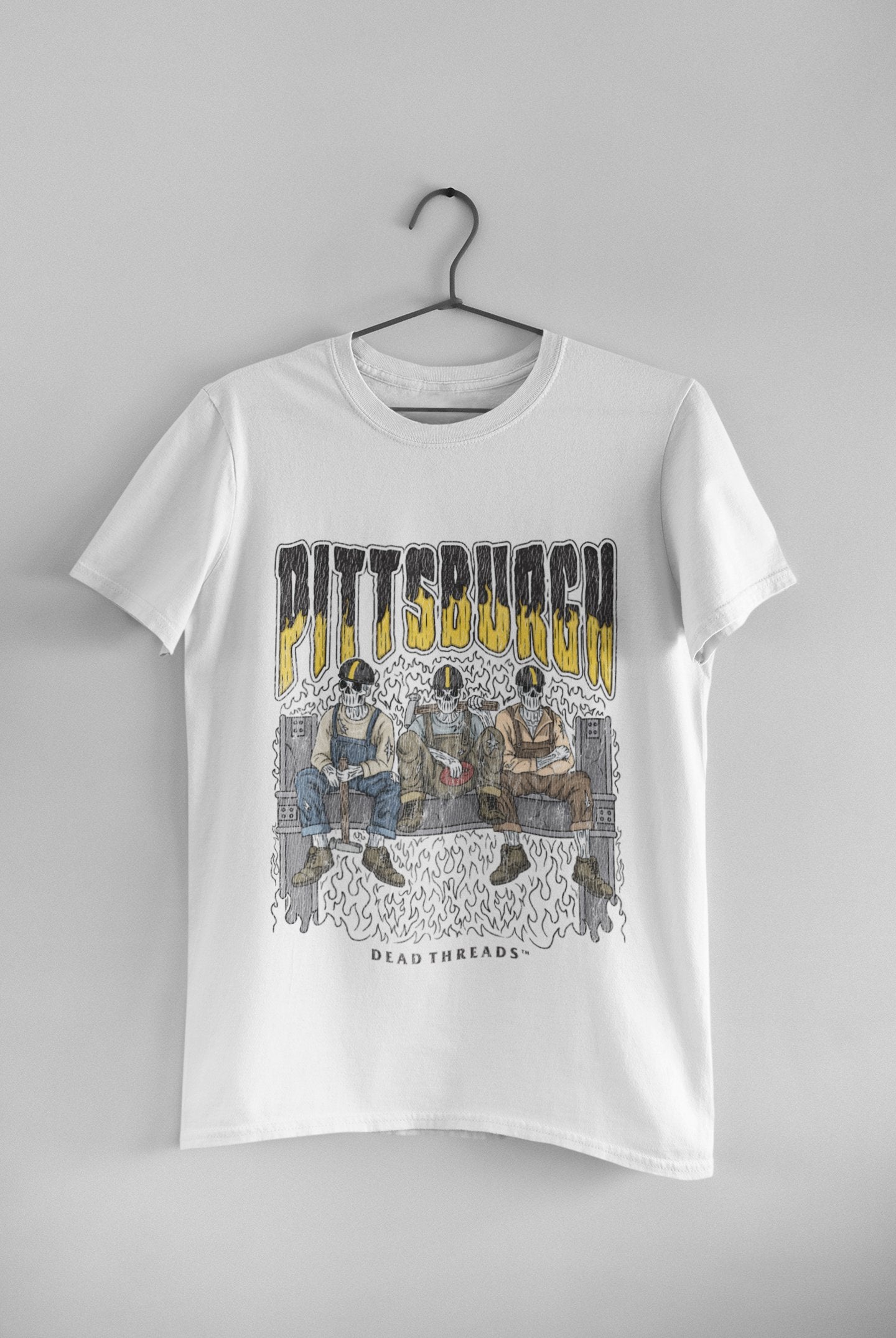Pittsburgh Skeleton - Unisex t-shirt - Modern Vintage Apparel